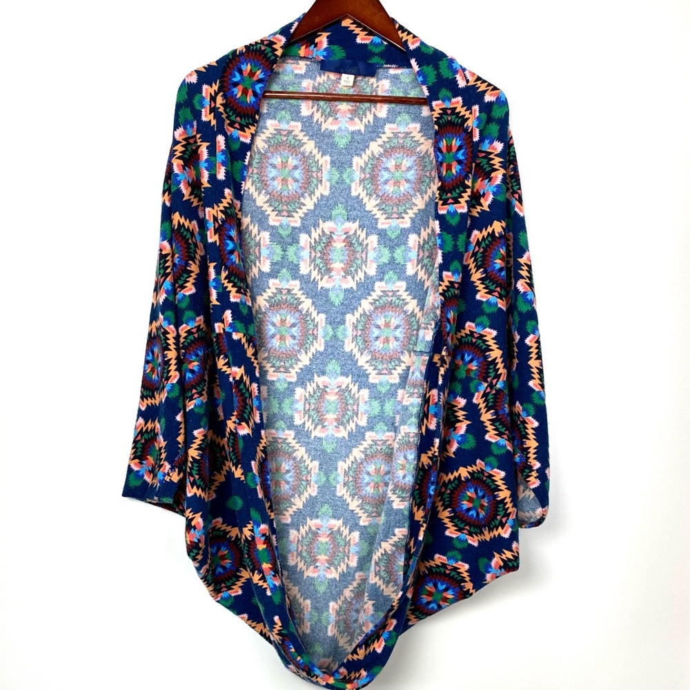 Tribal Print Cocoon Sweater - Picture 1 of 5